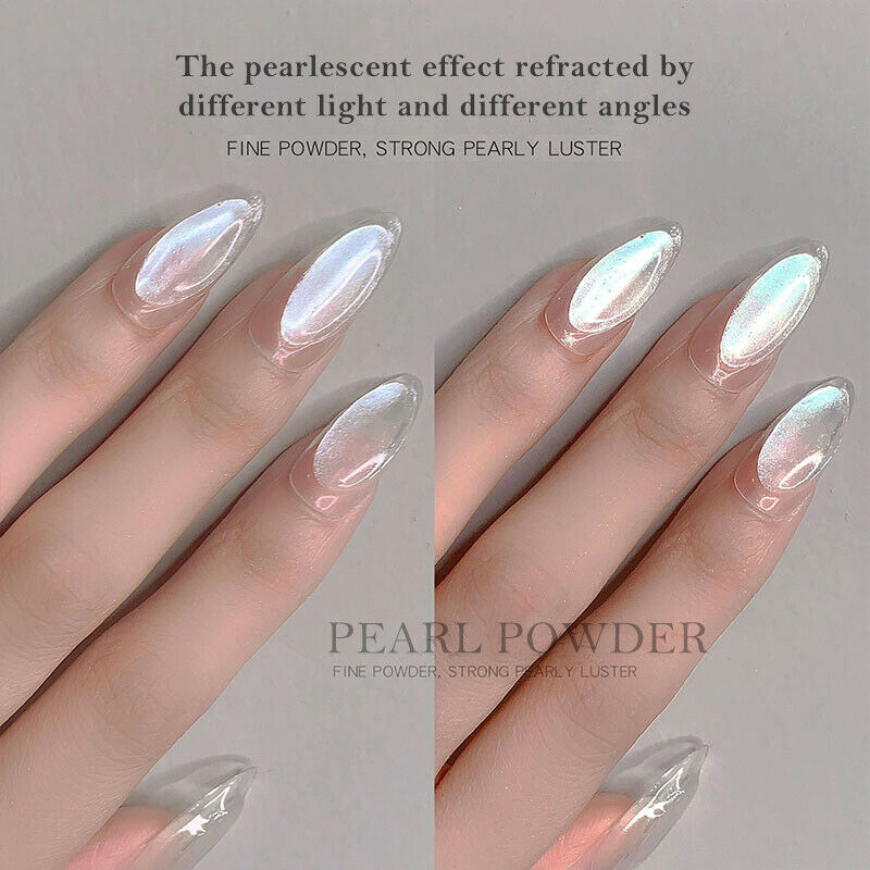 DIY Nail Powder Jelly Crystal Aurora Shiny Powder Glitter Flash Nail Dust Tips