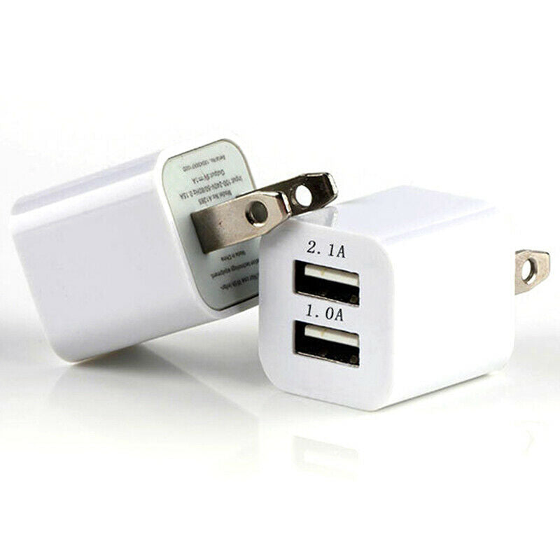 Color 2 Ports USB Output 5V Wall Charger Plug Travel Power Adapter Phone