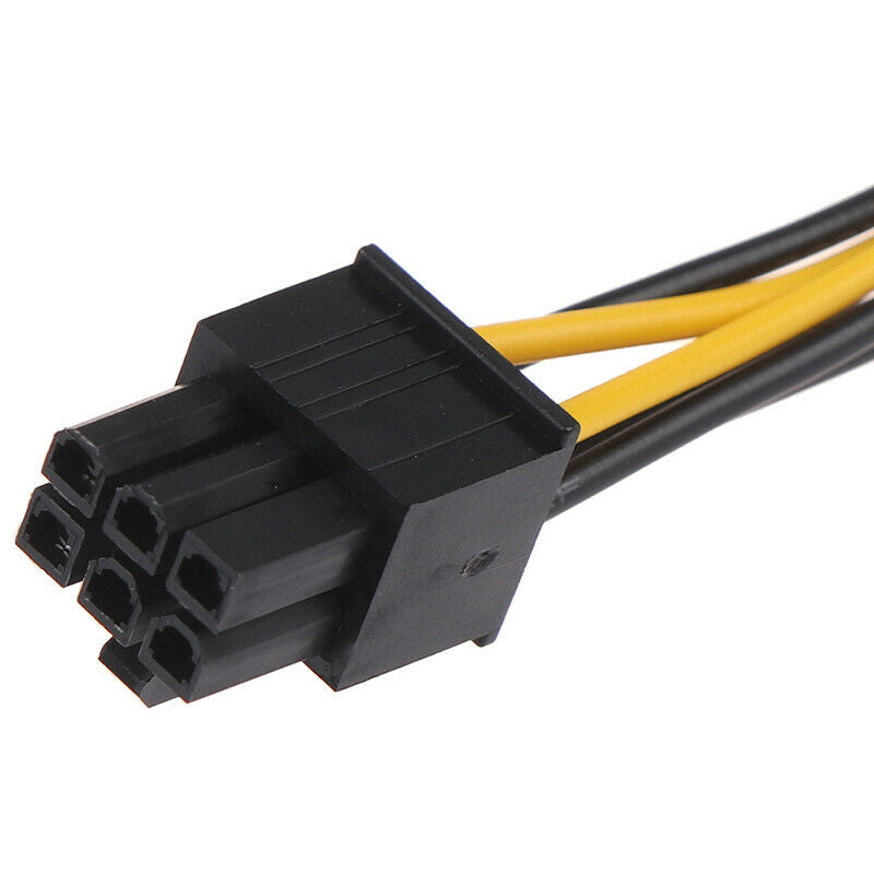 SATA Power Cable 15 Pin To 6 Pin PCI-E Sata Graphics Converter Adapter ^.l8