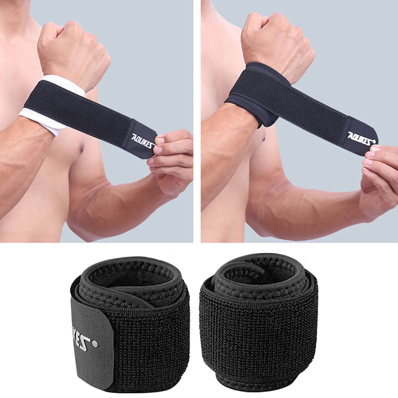 Adjustable Outdoor Sports Wrist Brace Wrap Bandage Support Gym Strap Wristband