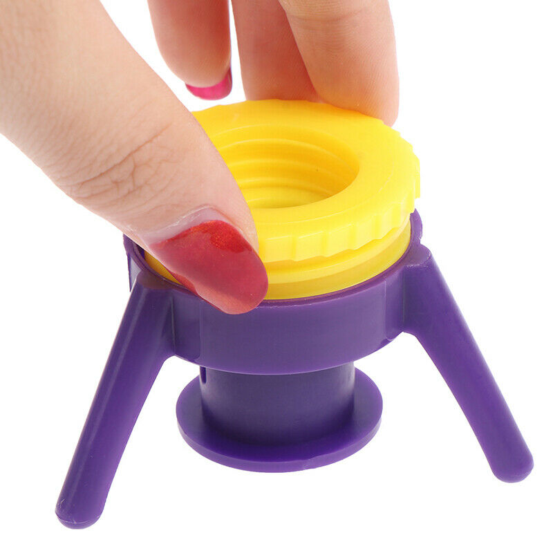 6Pcs Bottle Cap Stand Plastic Bottle Holder Shampoo Bracket Leakproof Caps SBDA