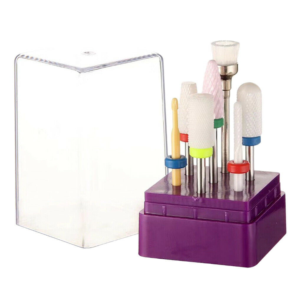 7 3/32'' Nail Drill Bits Acrylic Nails Grinding Buffing Sanding Bit Kit 01