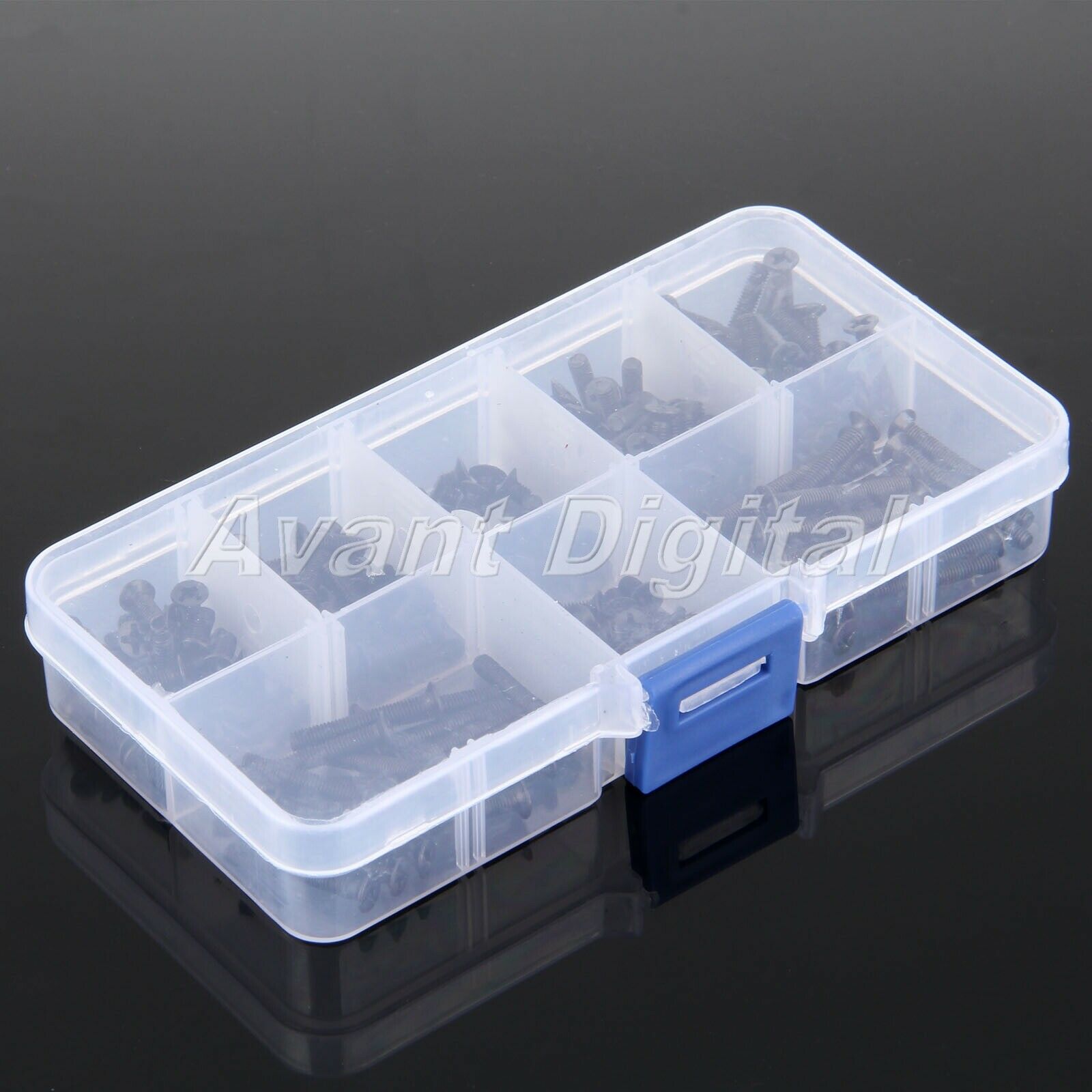 200Pcs M3 Flat Head Head Screws Set Stainless Steel Countersunk Screw