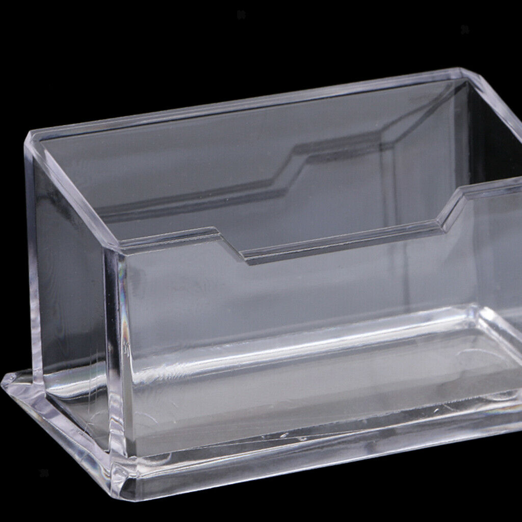 Office Desktop Business Card Holder Display Name Card Rack Stand Cases Storage