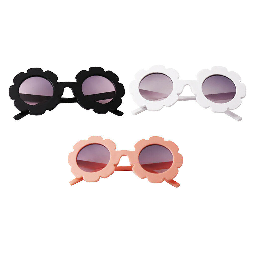 3pcs Fashion Cute Kids Girls Flower Sunglasses Toddler UV400 Goggles Glasses