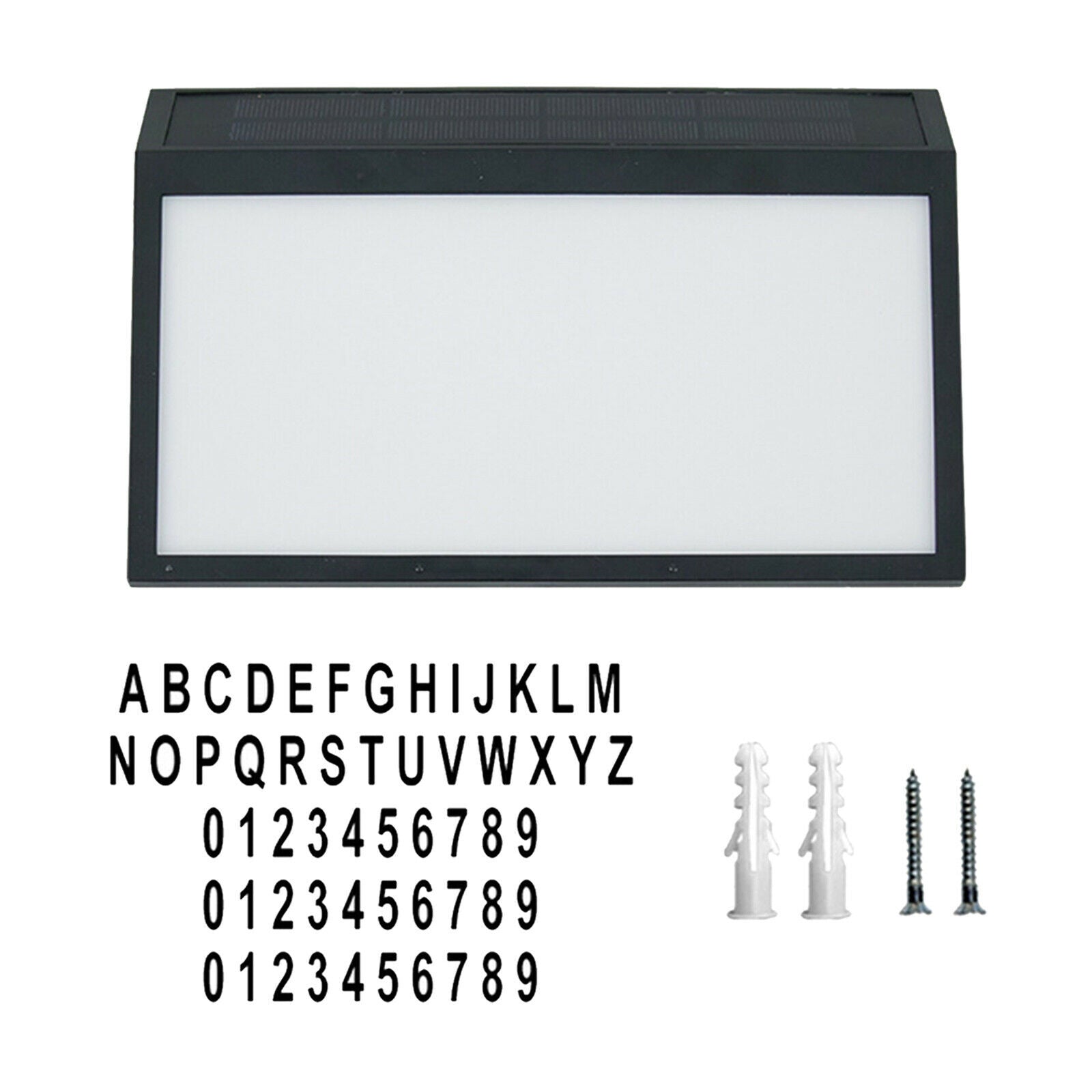 Address Sign Light Illuminated LED House Number Yard Garden Hotel Fence