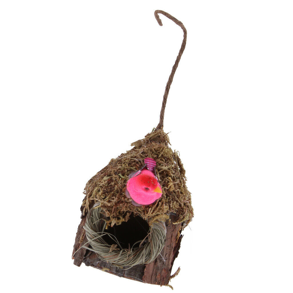 2 Pcs Natural Pet Bird Nest Canary Cockatiel Breeding Birdcage Cave Bed