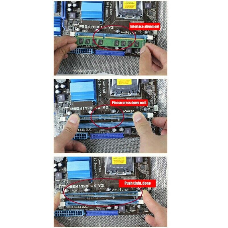 4GB DDR3 Ram Memory 1600MHz PC3-12800 DIMM 240 Pins Support Dual Channel for IZ6