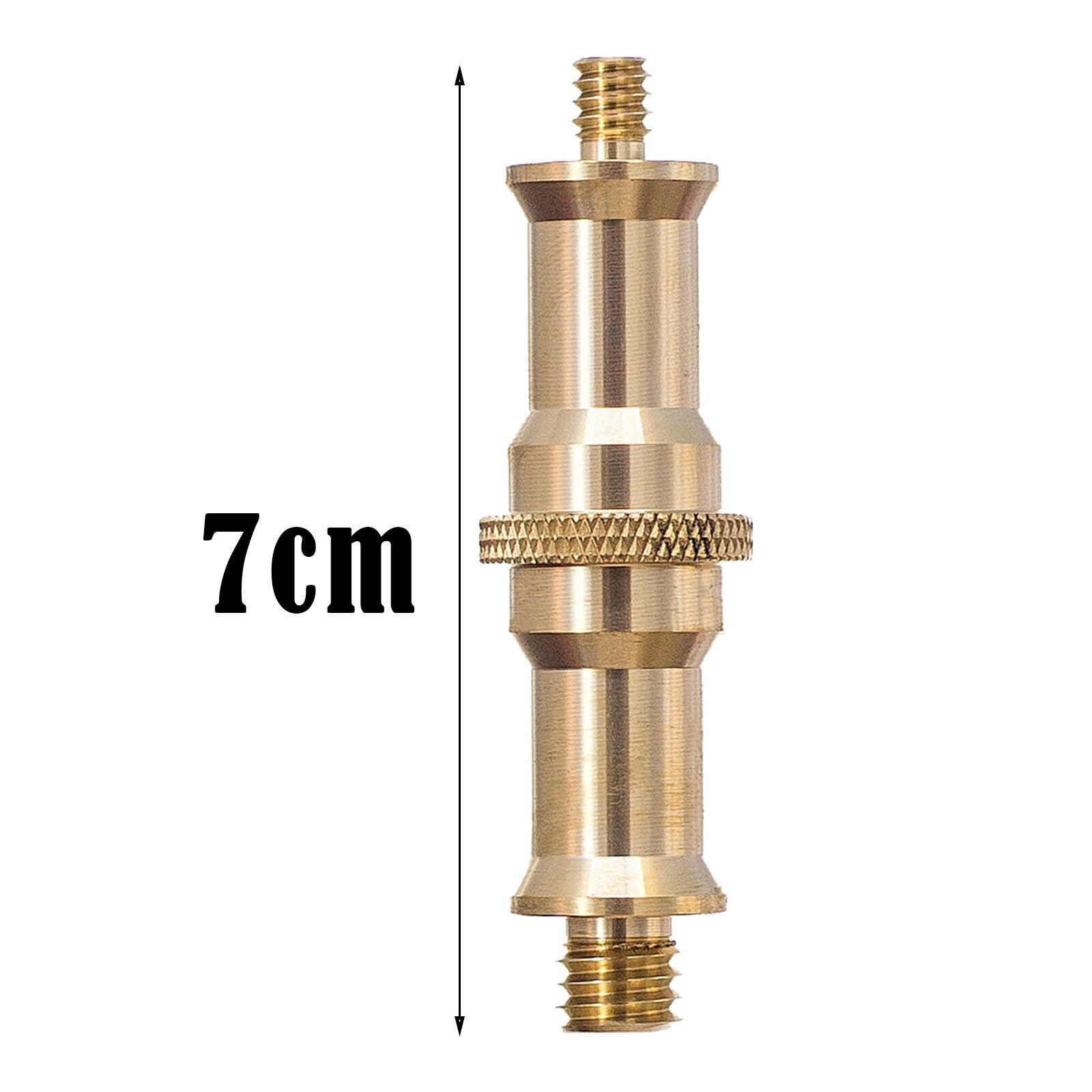 1/4 to 3/8" Metal Male Convertor Threaded Screw Adapter Golden Professional