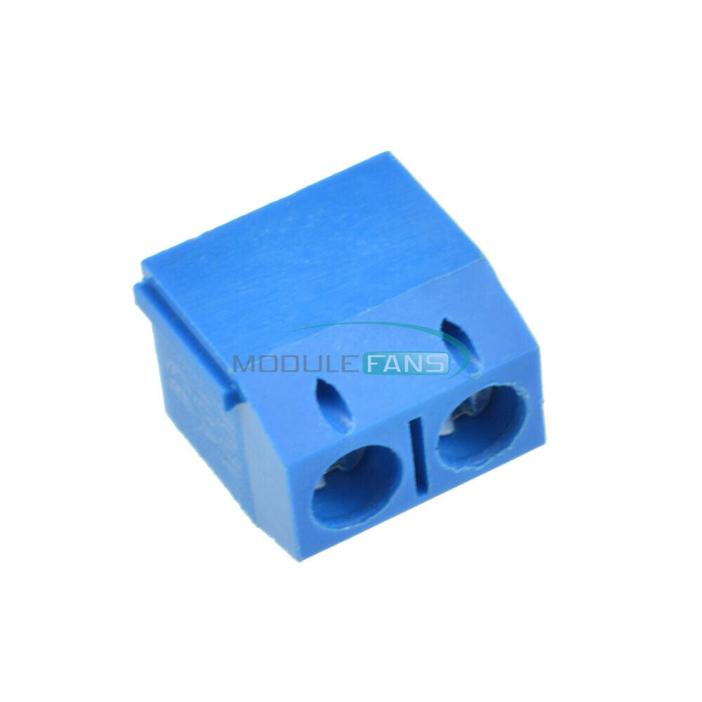 100PCS KF301 2-Pin 5.08mm Connect Terminal Blue Screw Terminal Connector Blue