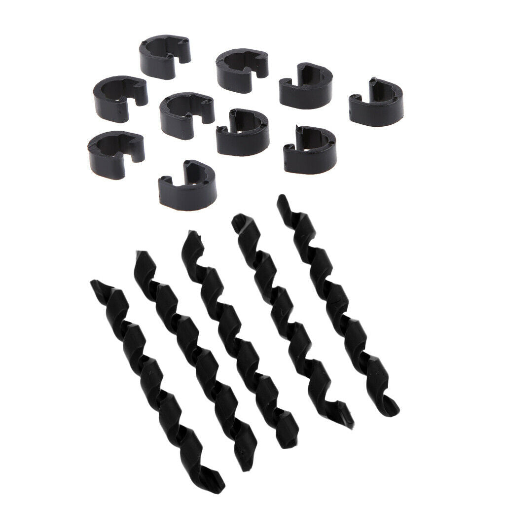 10Pc Bike C-Clip Cable Housing Guide + 5Pc