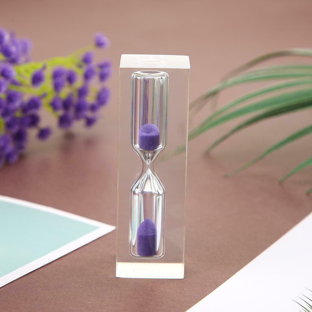 3min Crystal Hourglass Sandglass Sand Clock Kids Timers Craft Gift Ornament @