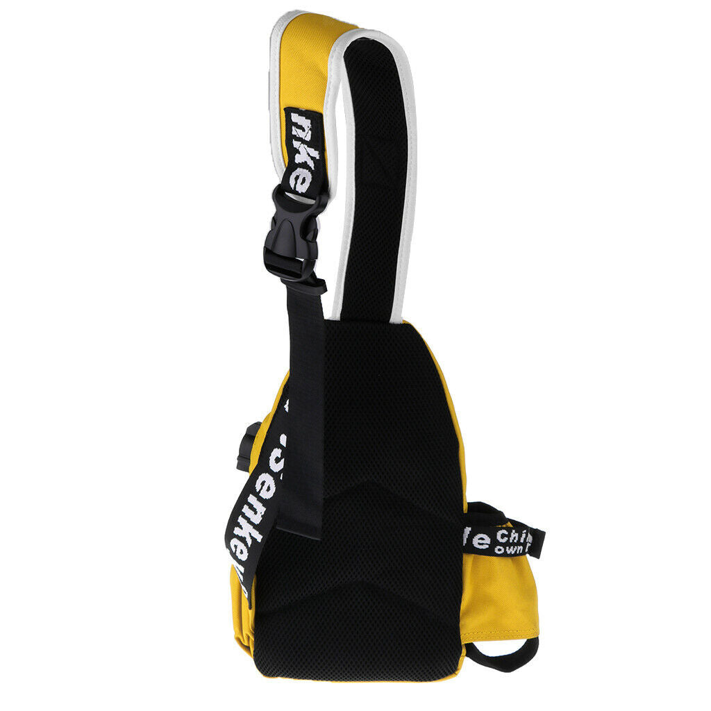 Crossbody Bag Backpack Outdoor Cycling Chest Shoulder Gym Bags Sack Yellow