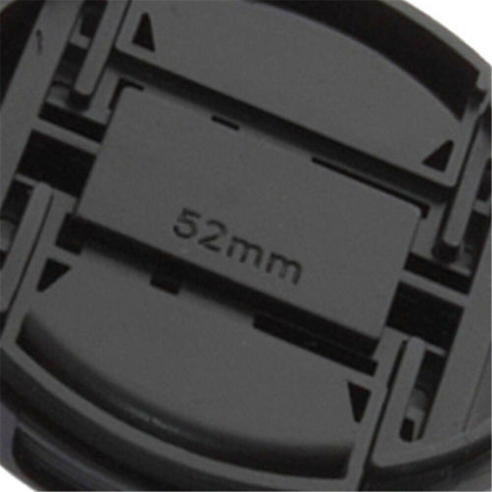 For Canon Nikon Sony w string 52mm center pinch snap Front Lens Cap Cover C