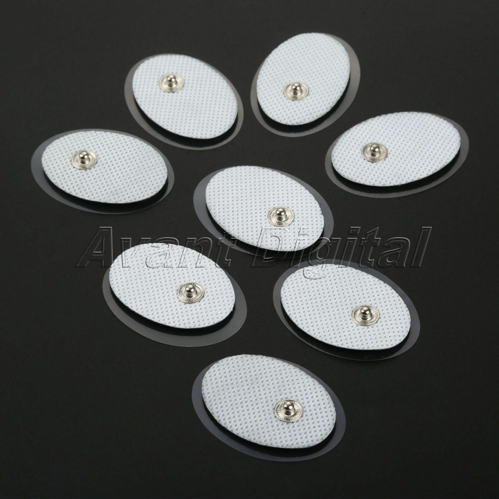 20X Snap On Replacement Electrode Pads 1.7x1.18" For Massager Tens Units Therapy