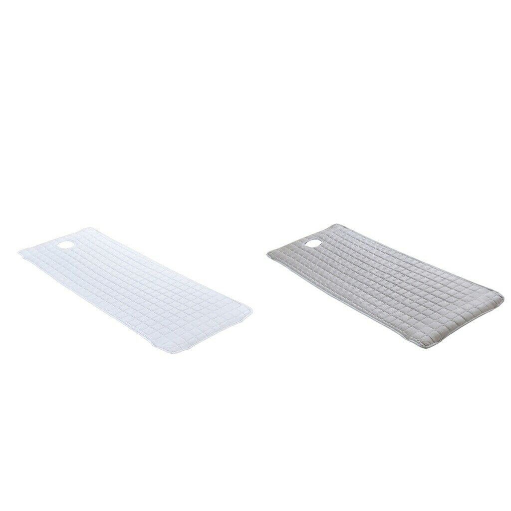 2pcs Cosmetic Massage SPA Treatment Bed Table Mattress 185x70cm Gray/White