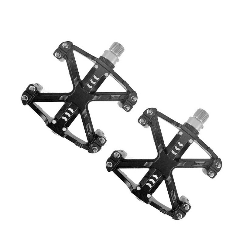 2x Bike Bicycle Cycling Sealed Bearing Pedal Flat Platform MTB 9/16" DH BMX 14mm