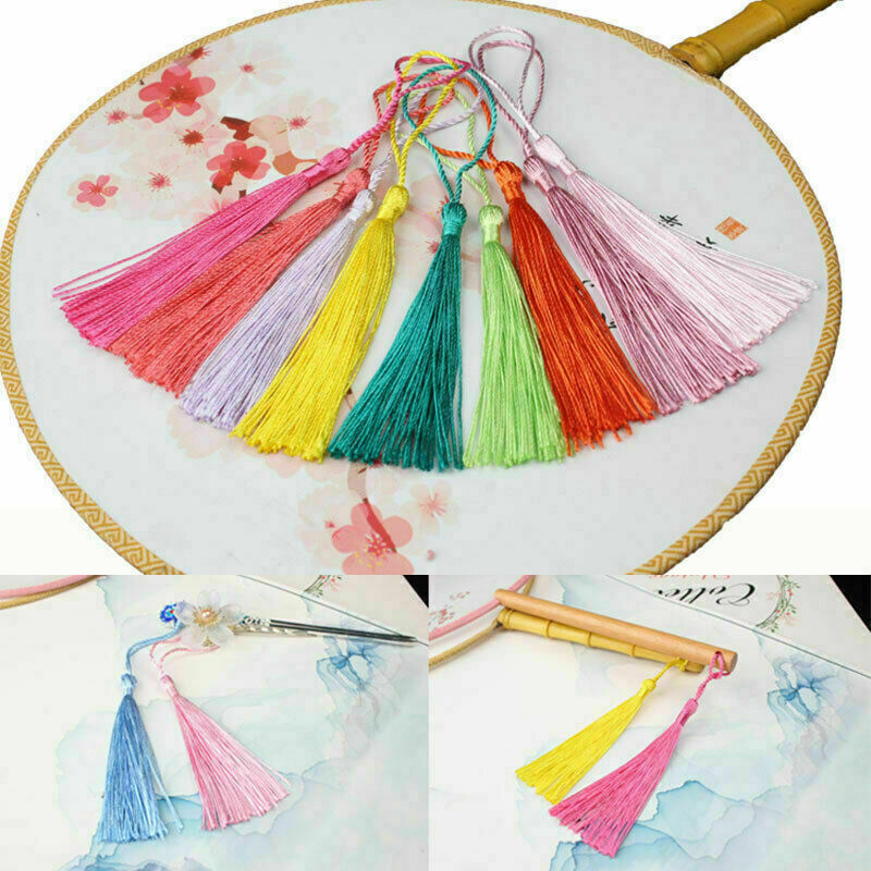 Set Of 30pcs Silky Tassels Craft,Sewing,Decoration,Jewelry Making Accessories US