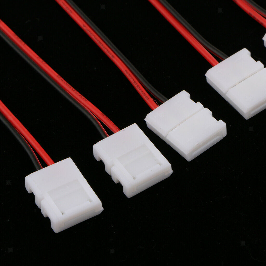 10x Solderless LED   Connector Cable for 5050/5630 Single Color Strips