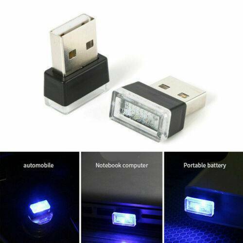 3* Mini Lamp Bulb Accessories USB LED Car Interior Light Neon Atmosphere Ambient