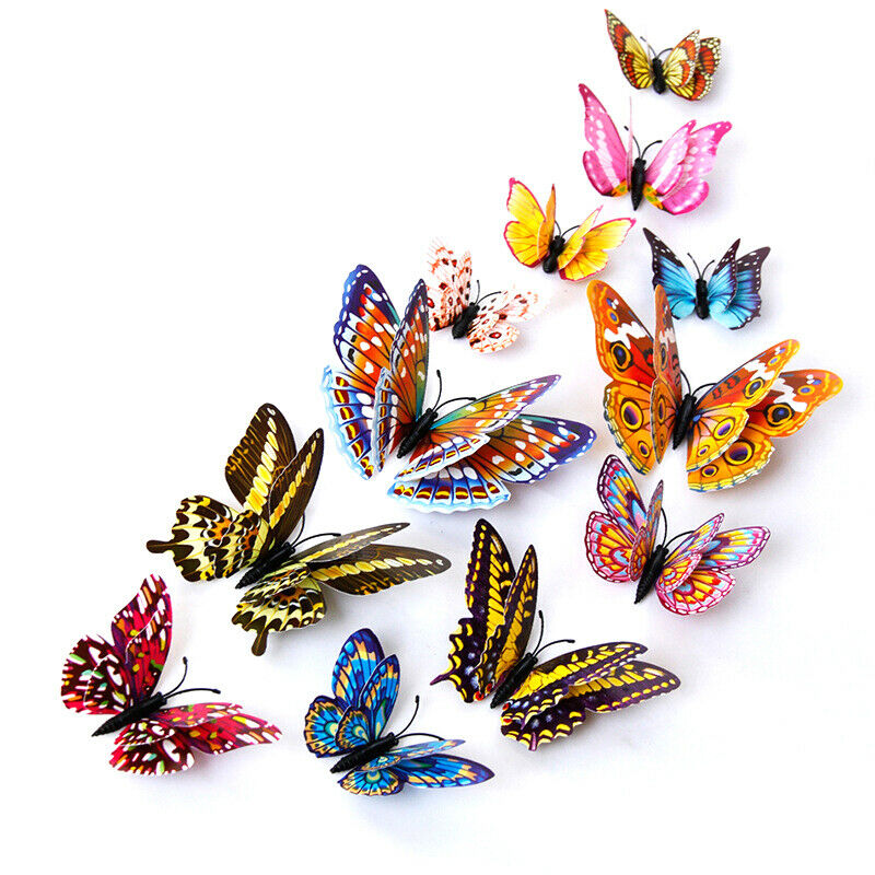 Artificial Butterfly Garden Decorations Simulation Butterfly Stakes Lawn .l8