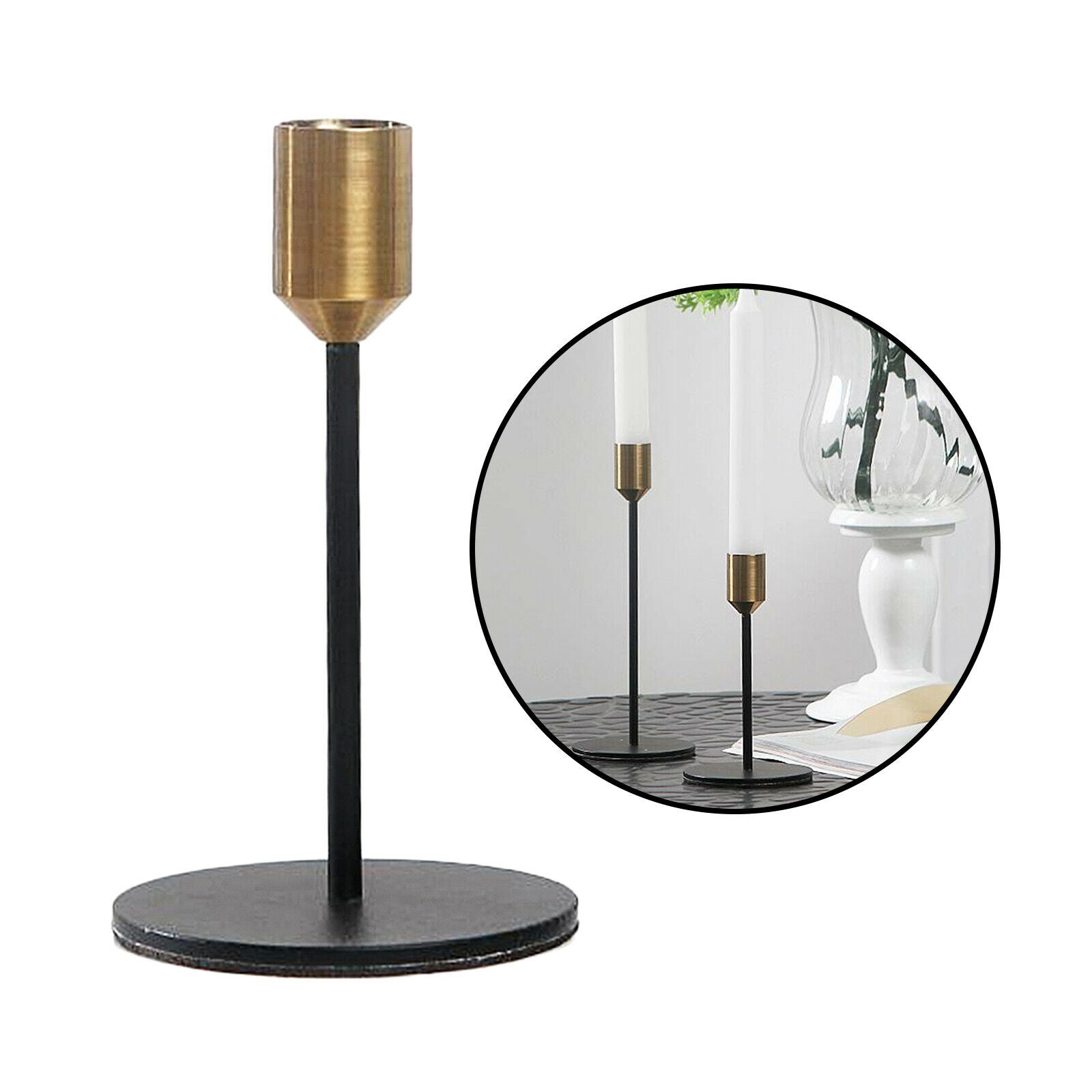 Taper Candle Holder Candlestick Table Centerpiece Wedding Bathroom Decor S