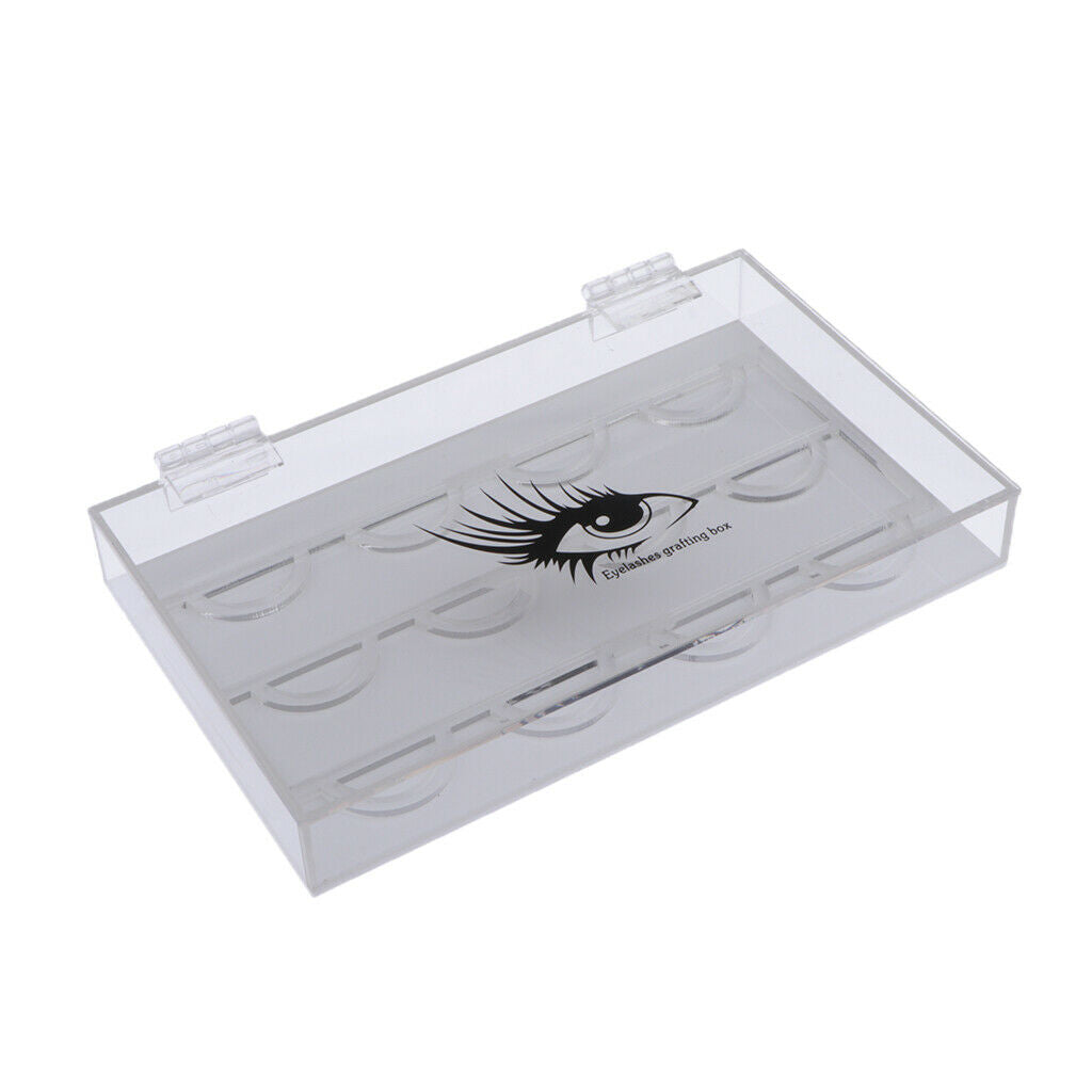 Clear False Eyelash Storage Display Box Container Holder Compartment Case
