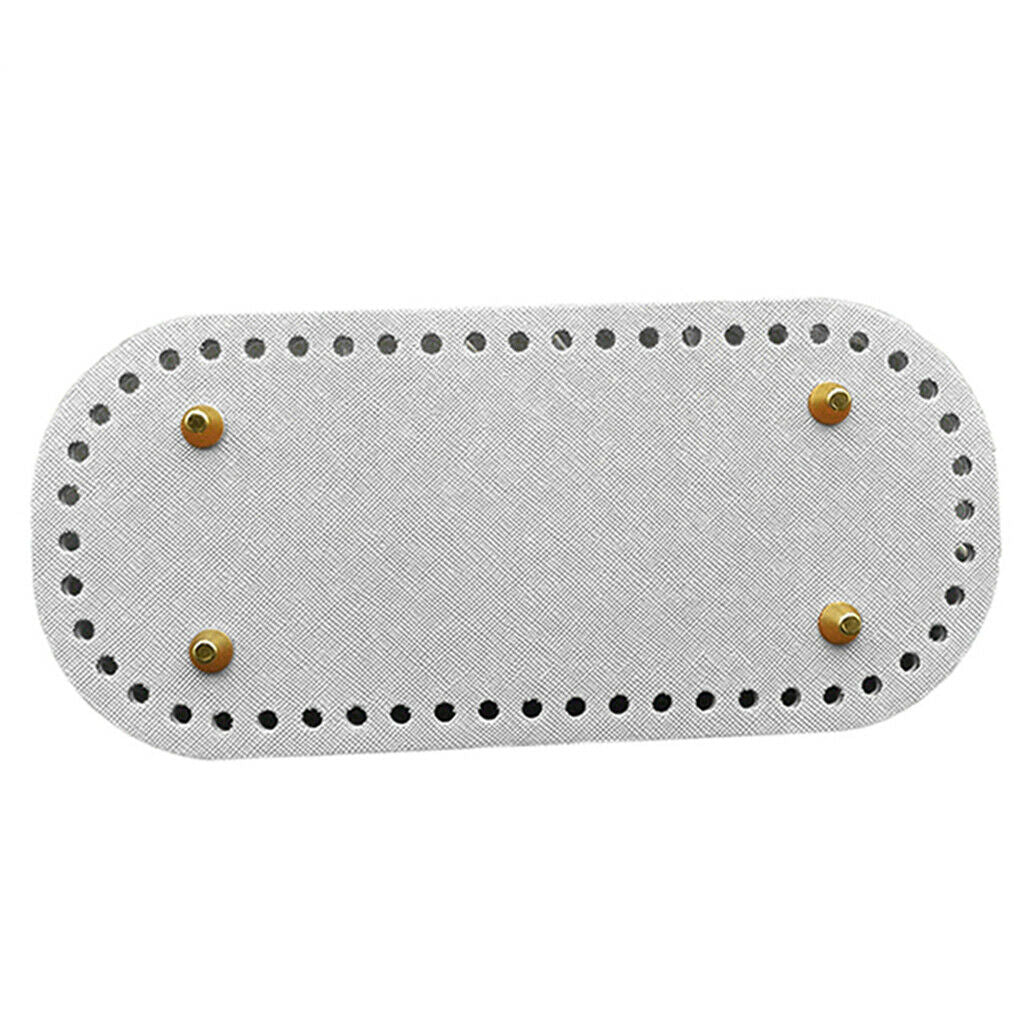 2X DIY Knitting Bags Nail Bottom Pad Insert Handbag Making Supplies Gray