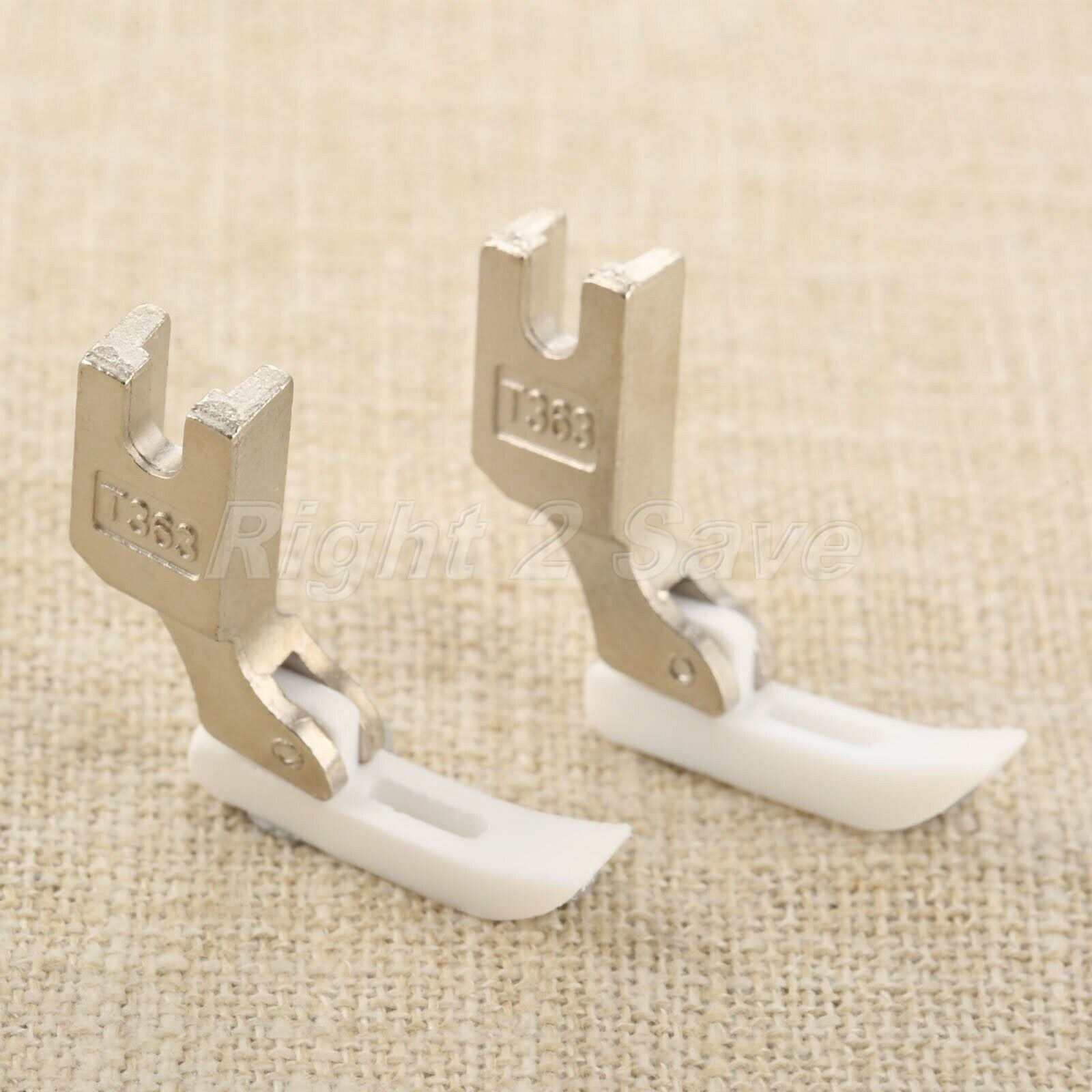 2Pcs Teflon T363 Sewing Machine Presser Feet 3cm Flat Wagon Zipper Narrow Foot