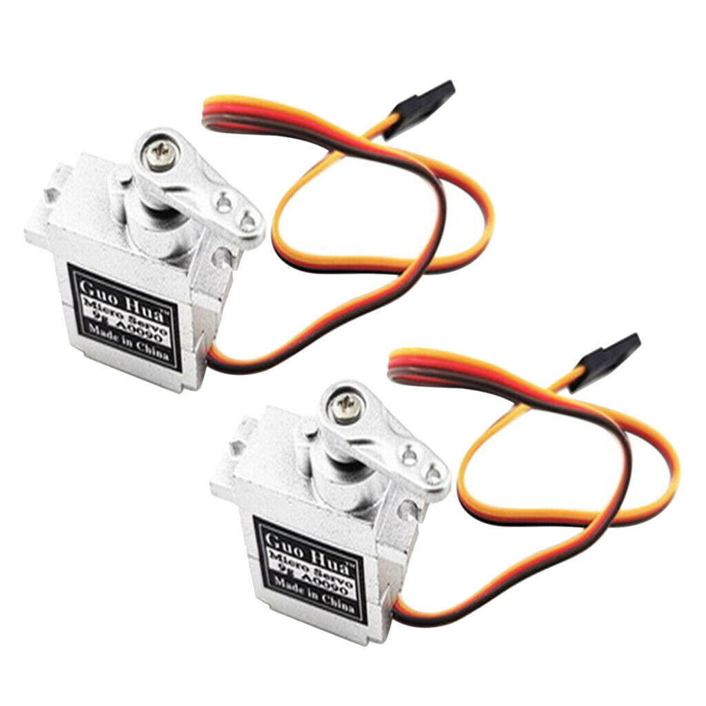 2Pieces 9g Micro Servo Steering Gear for WPL 1/16 4WD RC Crawler Spare Parts