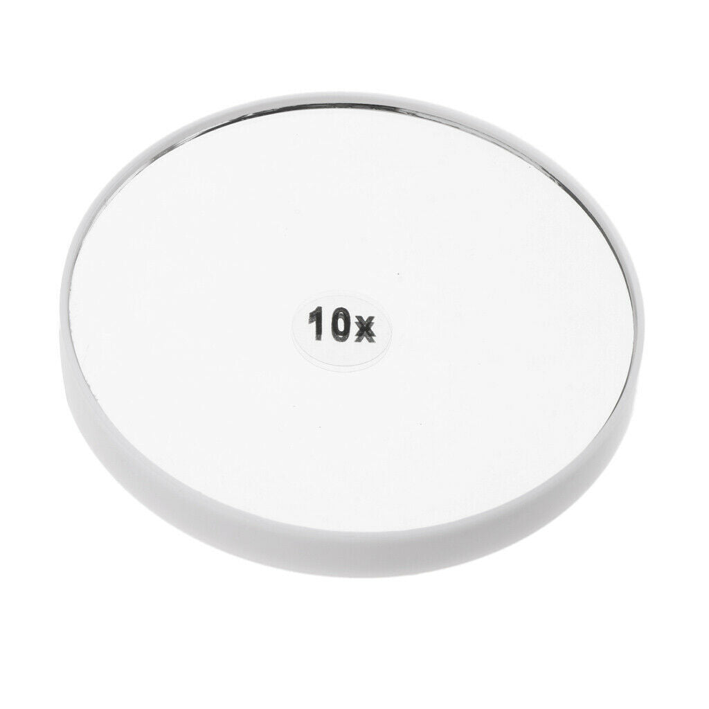2 Colors Round 10X Magnified Cosmetic Shaving Vanity Mirrors for Shower Hotel