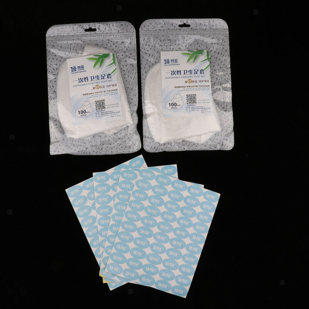 Plastic Disposable Foot Liners Bag for Paraffin Wax (200 Counts)