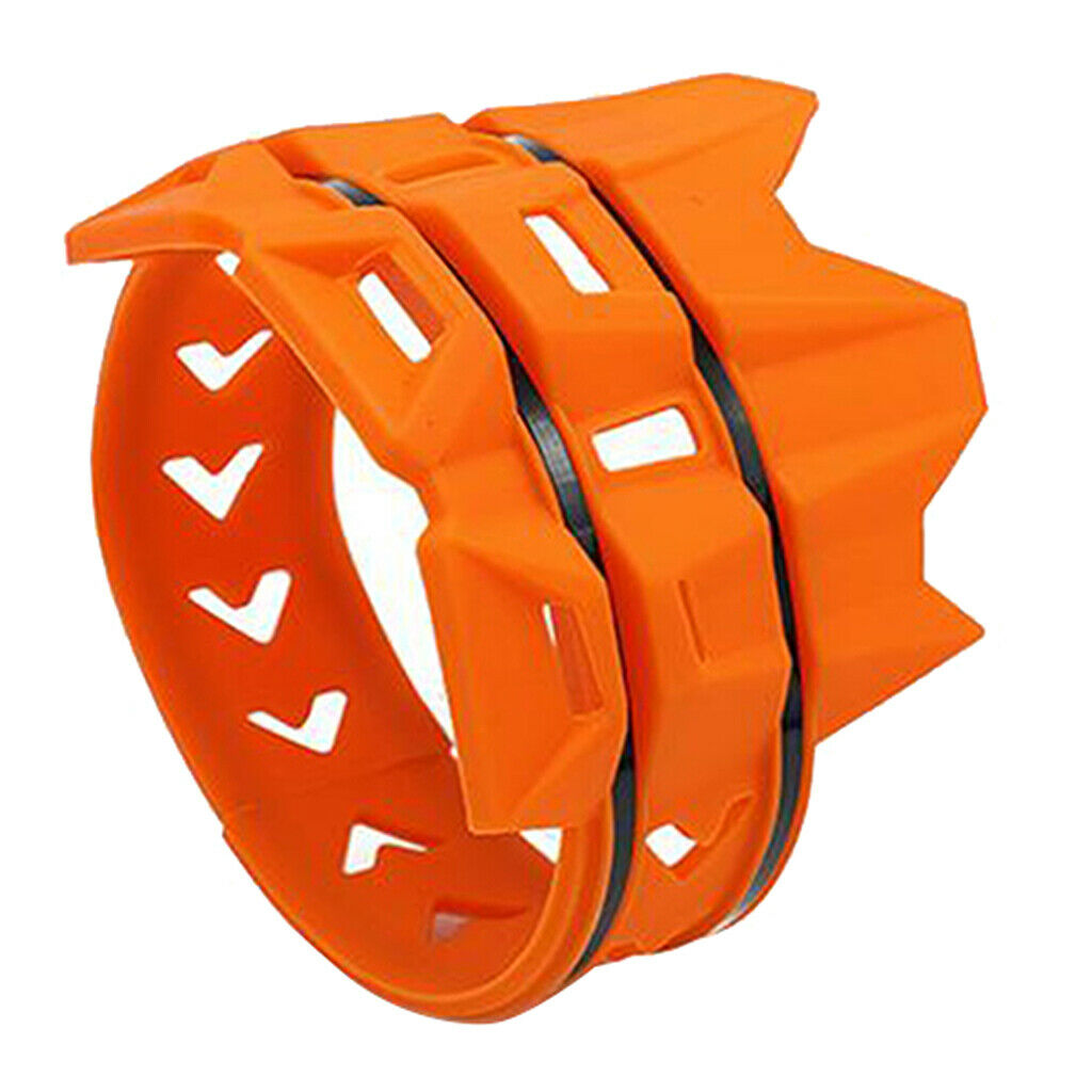 Universal Motorcycle Exhaust Muffler Pipe Protector Heat  Cover, Orange