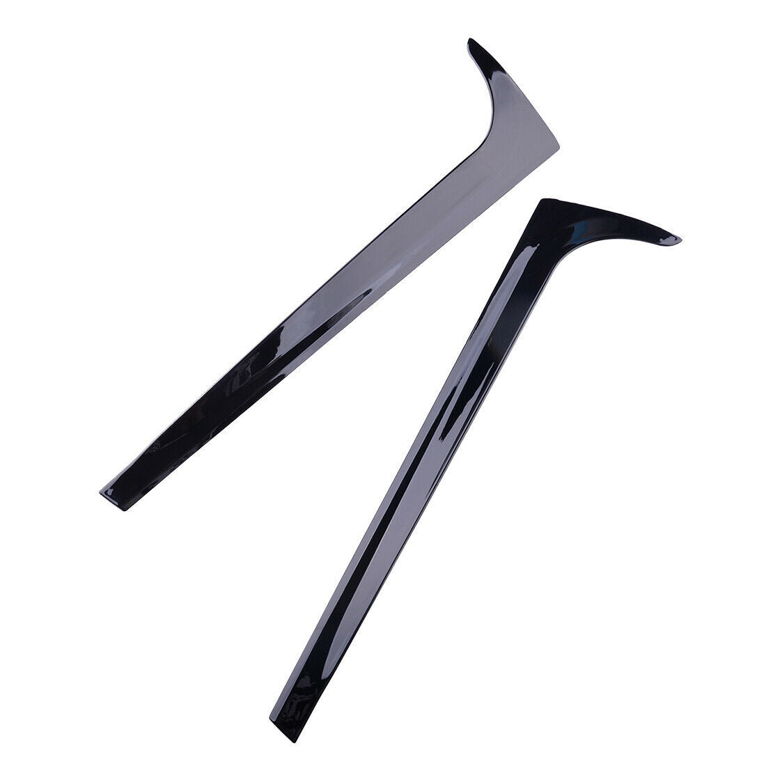 2Pcs Glossy Black Rear Window Spoiler Side Wing Trim Fit For VW Polo MK6 2018-20