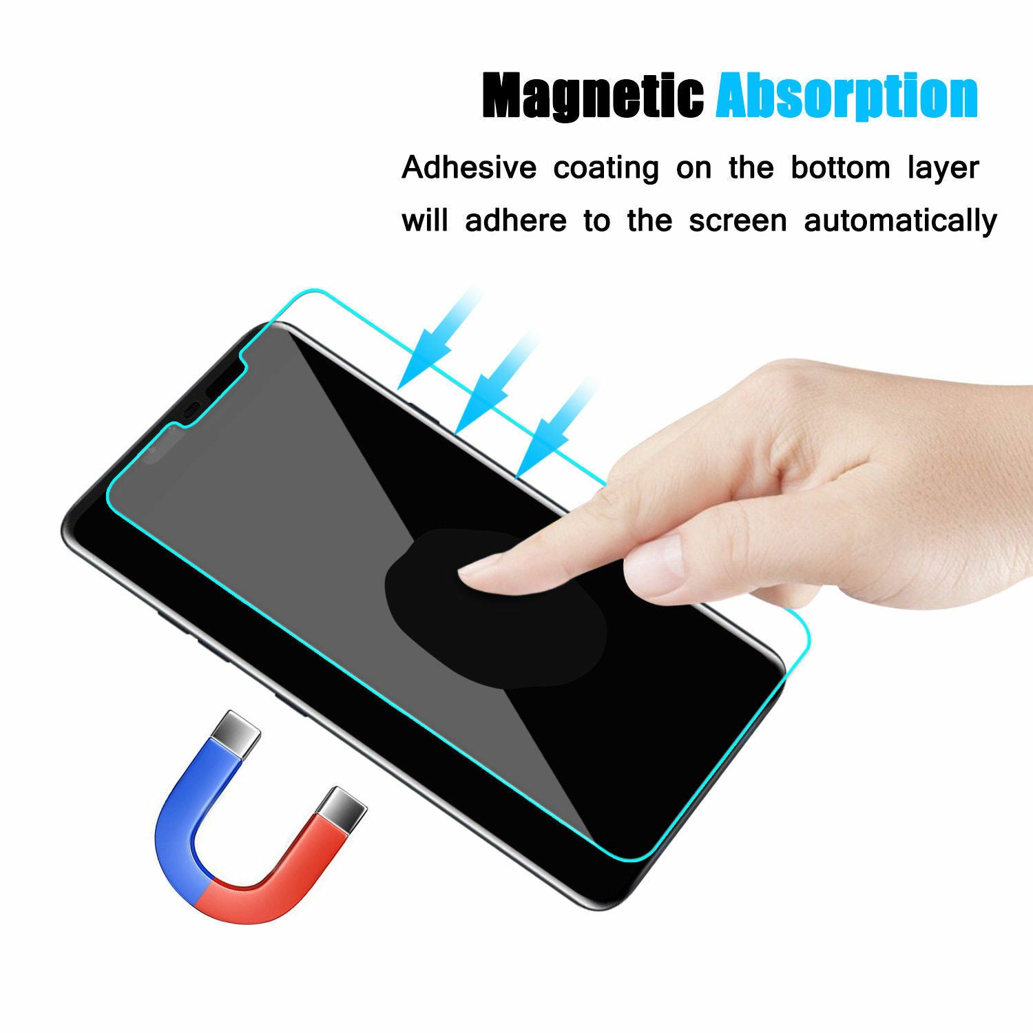 Premium Tempered Glass Screen Protector Anti-Fingerprint film FOR LG V40 ThinQ