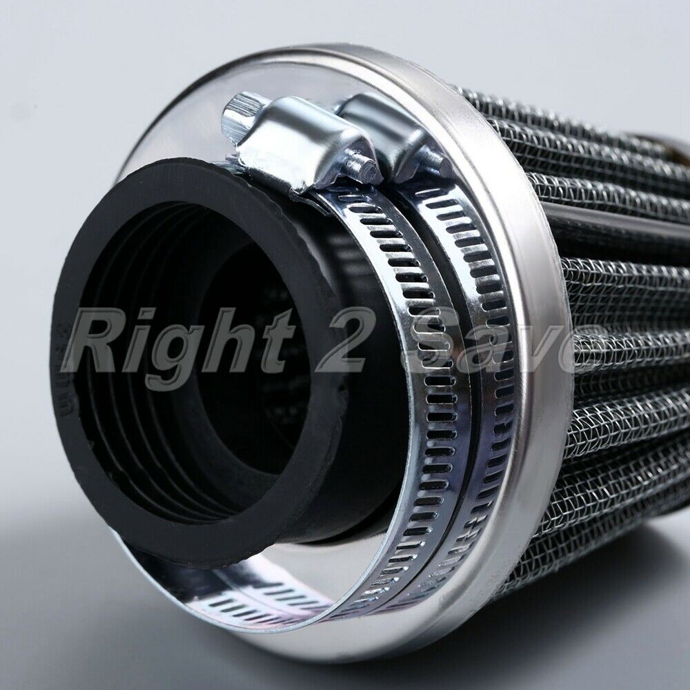 Motor Conical Dual Layer Metal Air Intake Filter Cleaner 39mm for ATV Scooter