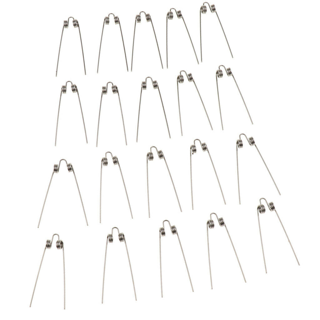 Metal Trombone/Trumpet Spit Valve Water Key Spring Accessory 20 Pcs of Pack