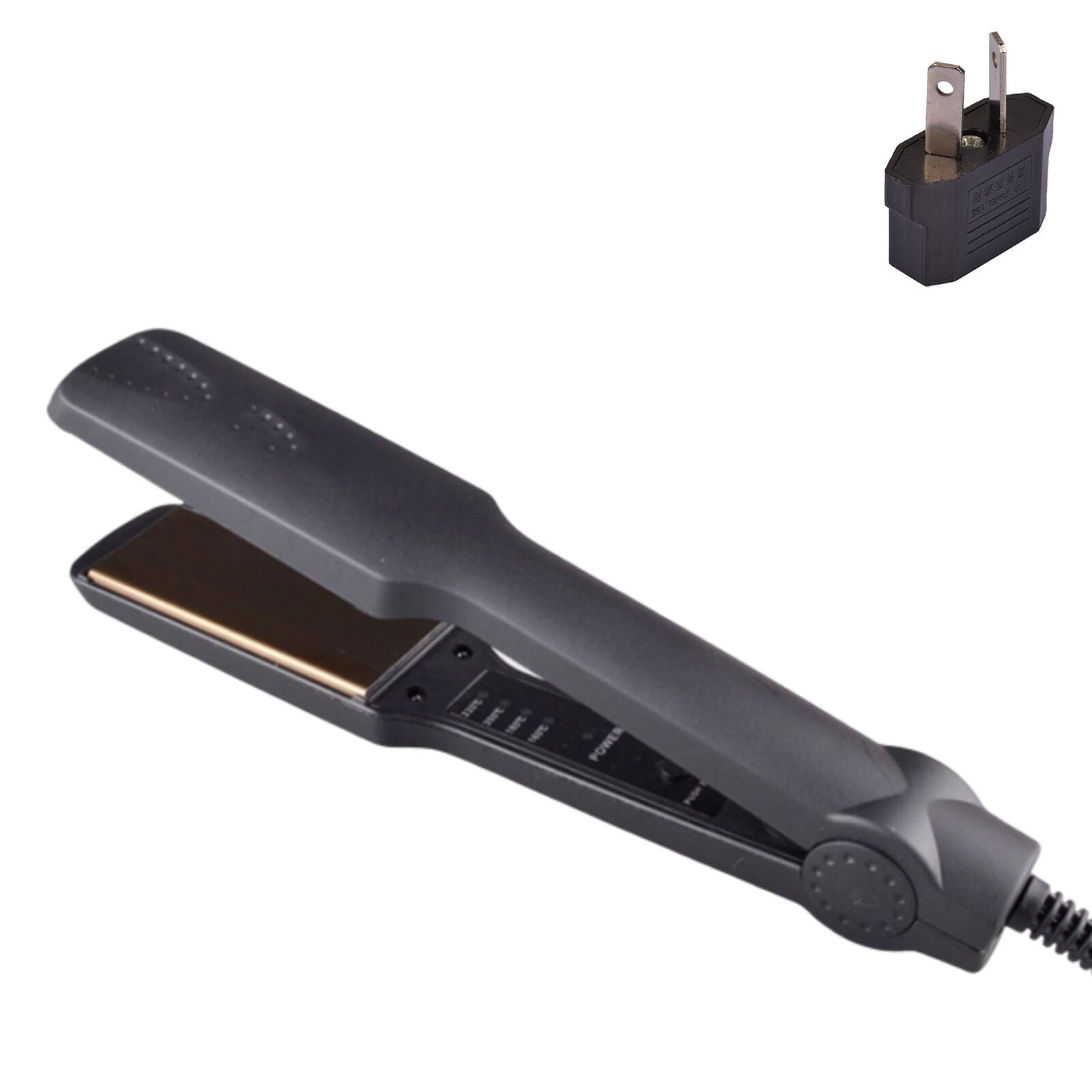 1.5'' Professional Hair Straightener Ceramic Tourmaline Ionic Flat Iron No Glove
