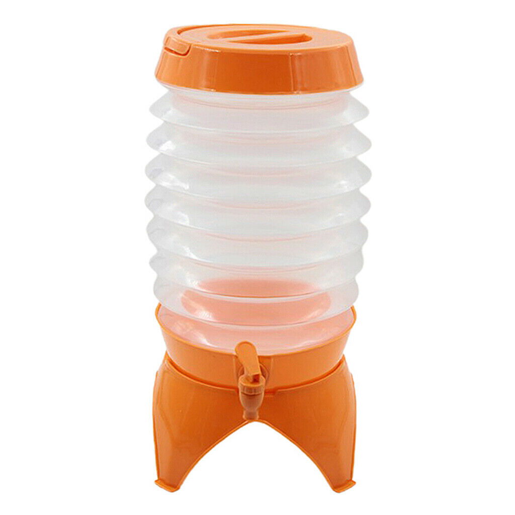Collapsible Water Container, 5.5L Portable Folding Water Carrier with Tap, -