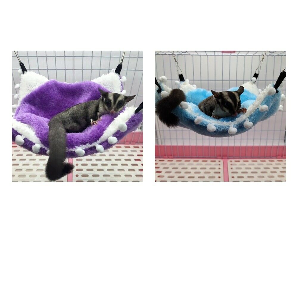 Set of 2 Small Animals Cage Hammock Hamster Sleeping Bed For Small Animals
