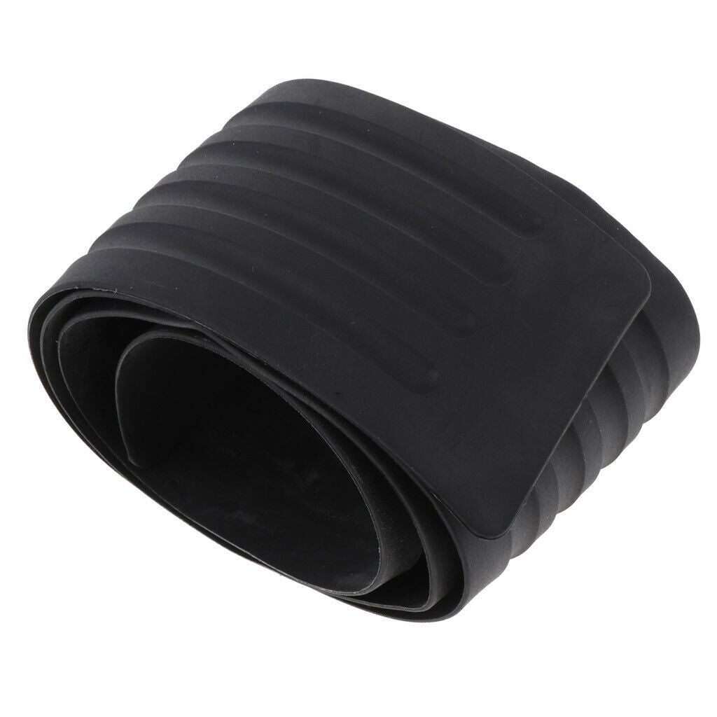 Car door sills universal spoiler edge protection rubber 90x8cm - black