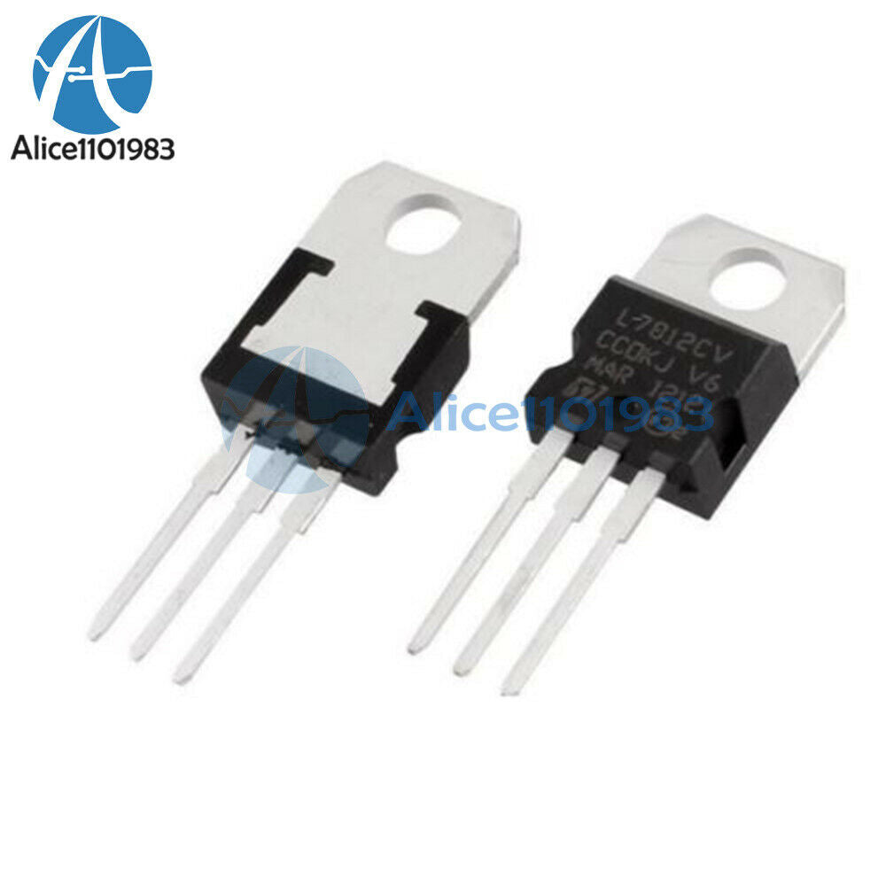 10PPCS L7812CV LM7812 L7812 TO-220 Voltage Regulator IC Module