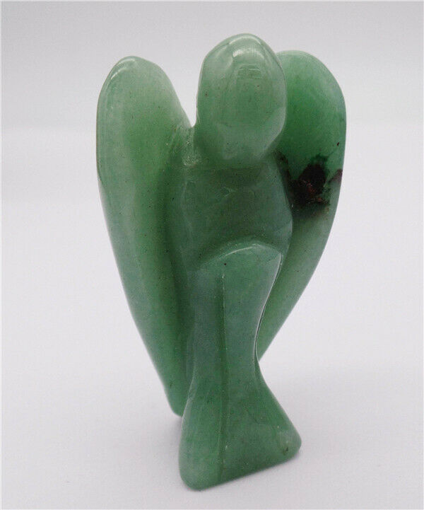 50x28x18mm Natural Aventurine Carved Angel Statue Healing Home Decoration HH8108