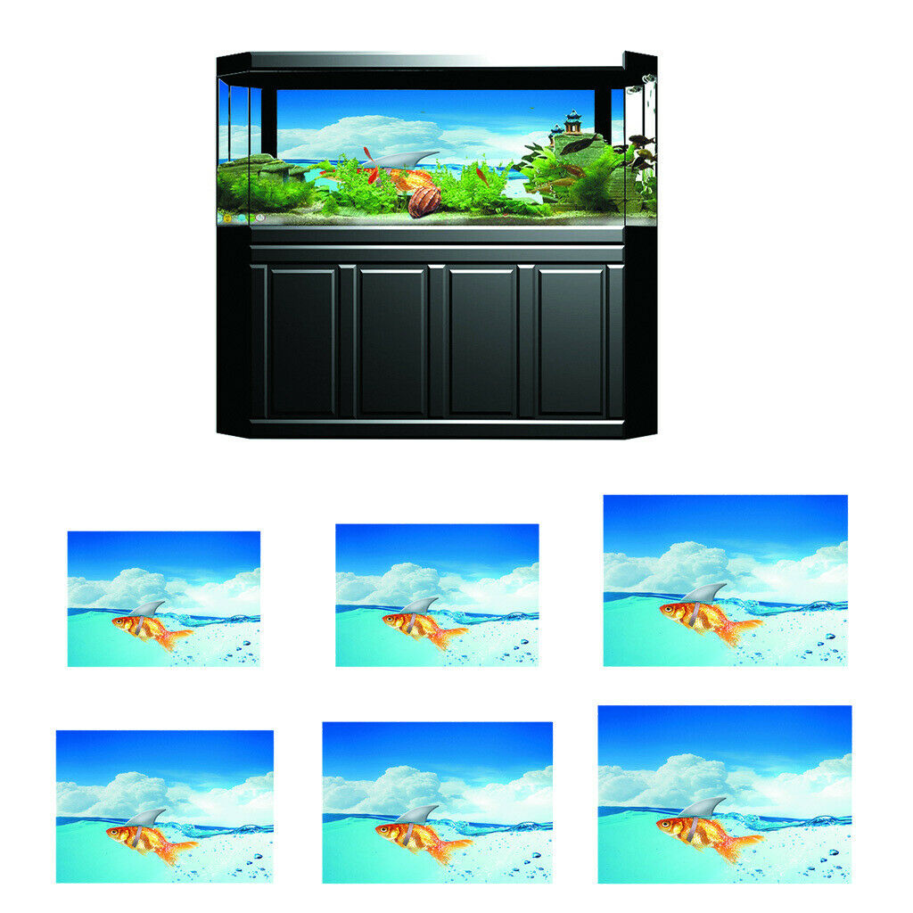 Aquarium Fish Tank Adhesive Background Picture Wall Decoration XS