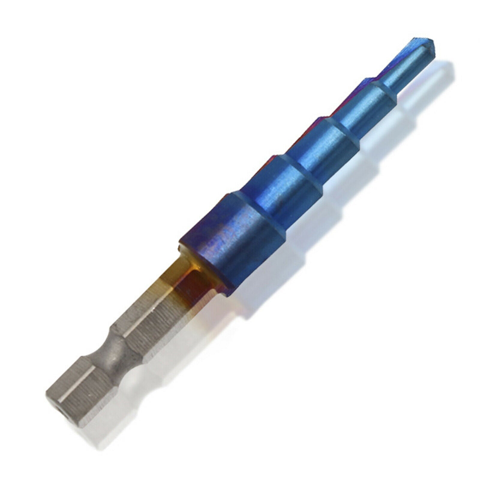 3Pcs/Set Blue Coated Step Drill Bit Metal High Speed Steel Step Cone Drill