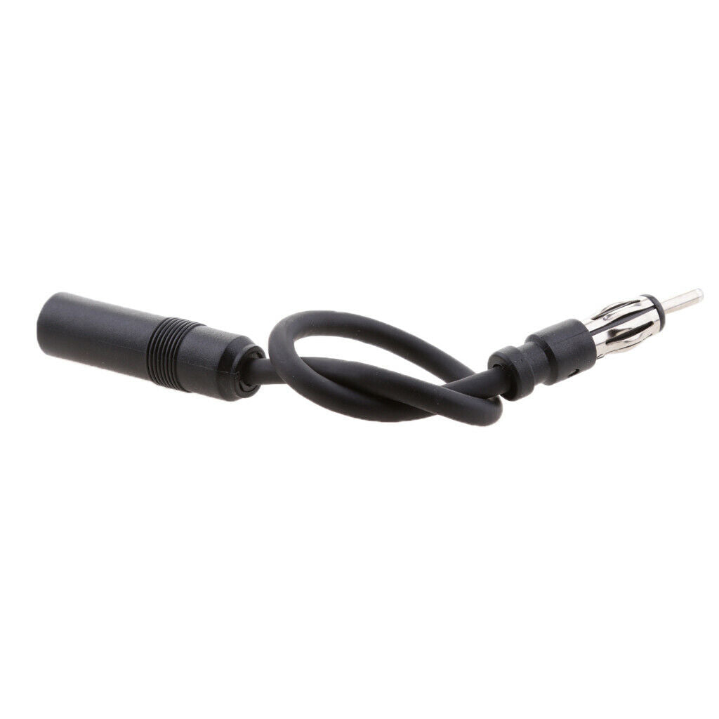 Universal Auto Car Antenna Extension Cord Male Female AM/FM Radio Cable 25cm