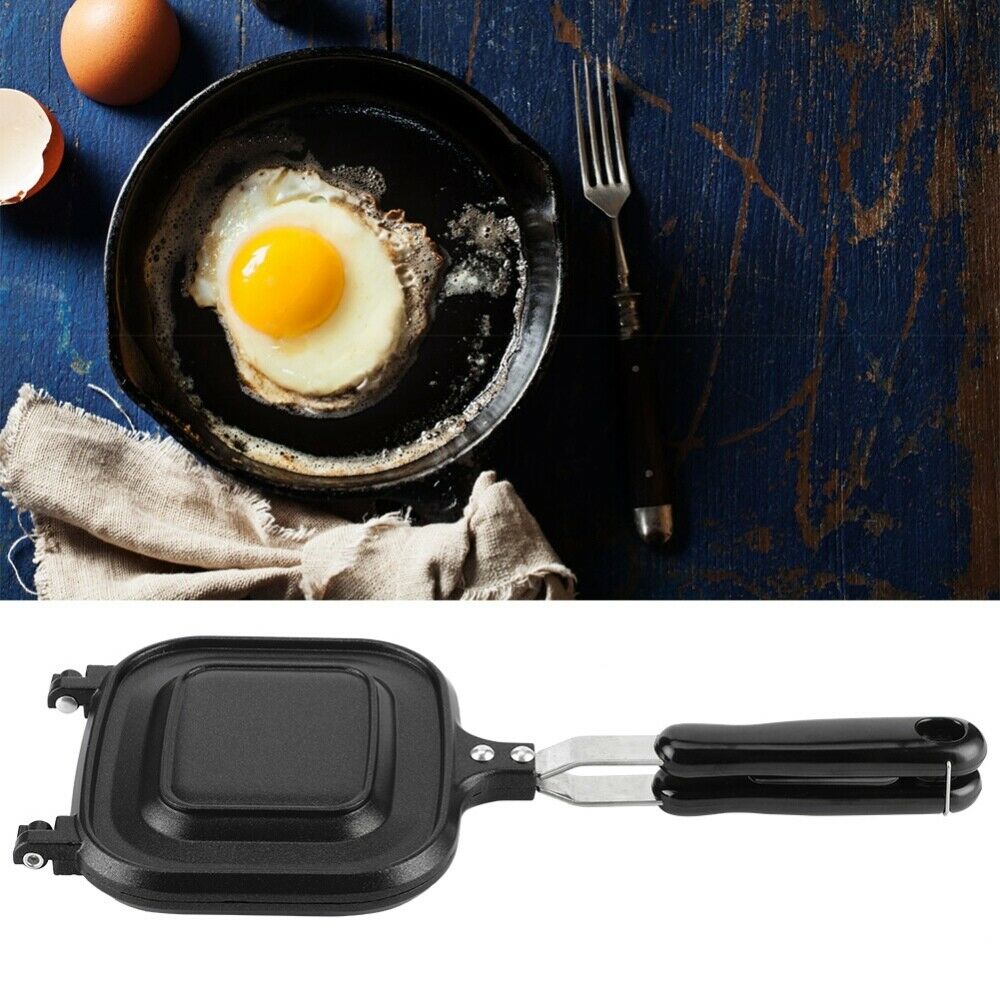 Flat Bottom Double-sided Frying Pan Bread Sandwich Toast Baking Pan Non-stick