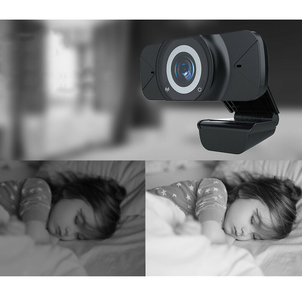 1080P Webcam with Microphone & Privacy Cover, Web Cam USB Camera, Computer HD