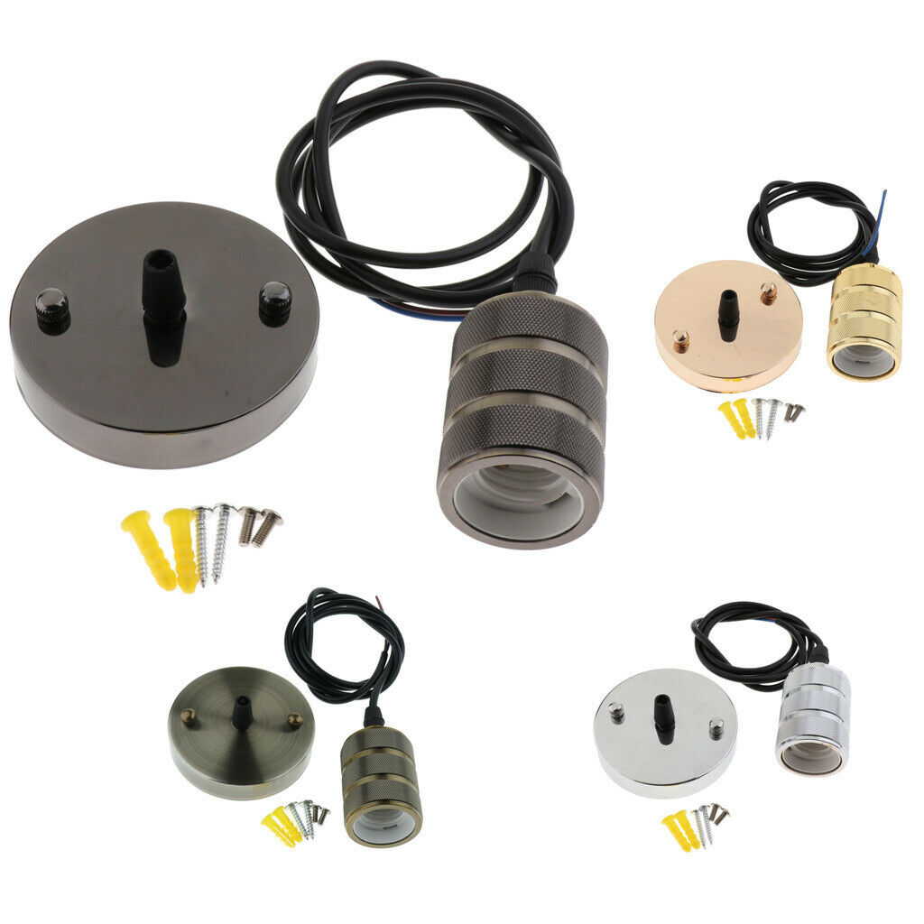 Pendant   Standard   E27   Light   Socket   with   Wire   Suction   Tray   01