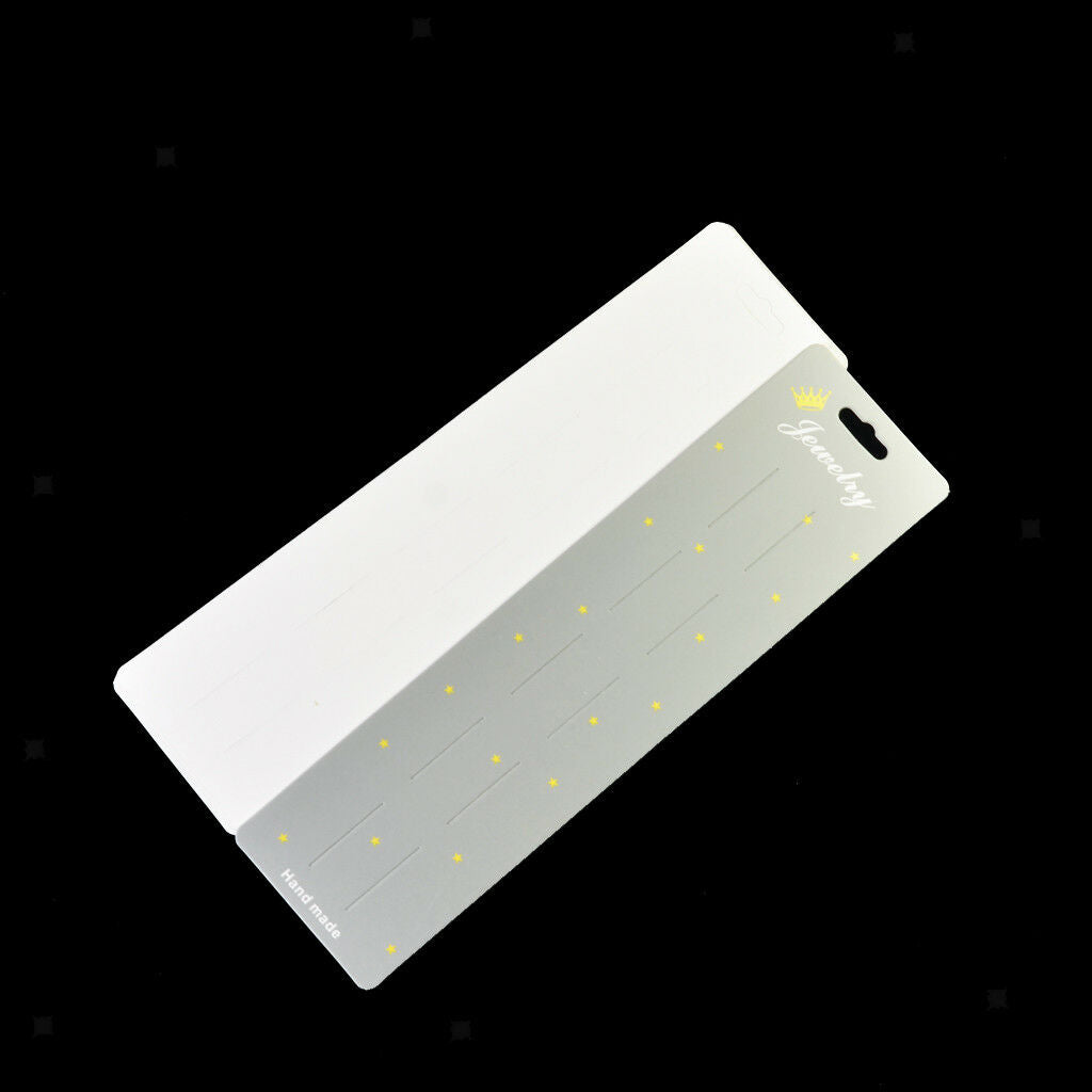 10 Jewelry Display Card Paper Hair Clip Cards for Hair Accessories 24x6.5 cm